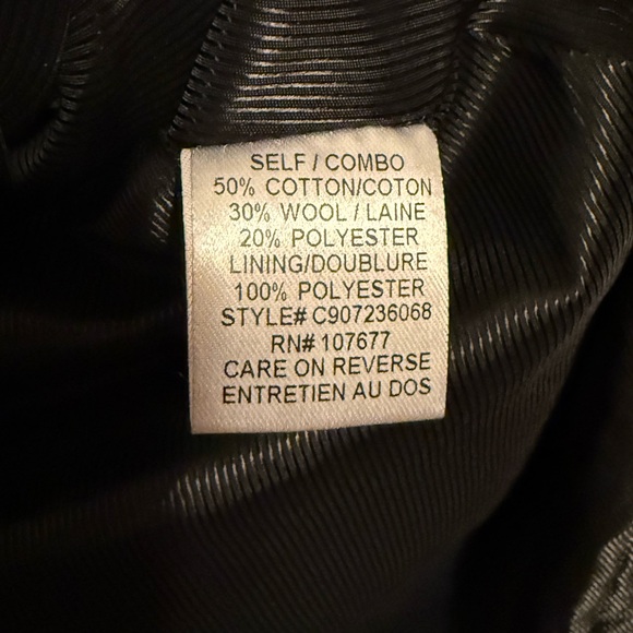 Alice + Olivia Black and Gray Trench Coat - Picture 4 of 5